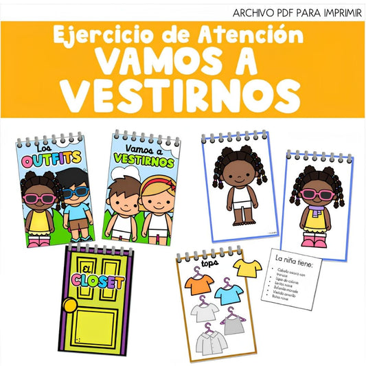 Ejercicio de Atención - Vamos a vestirnos 👗